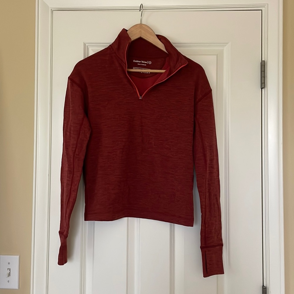 NWOT Outdoor Voices half zip pullover